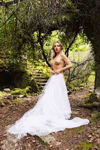 Nude Bride In The Woods